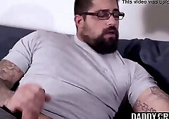 Bearded daddy fucks jock deep and raw after being sucked off