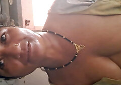 Indian wife's steamy train rendezvous in restroom unleashes her curves - more hot content inside!