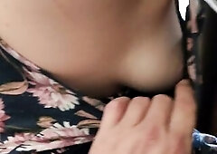 Lifting up a random shy beauties suit in a public bar