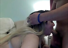 Chubby ts beauty sucing her lover's coc dry