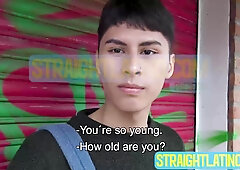 Sparkly eyed student Damon showers himself with my oozing hot cum