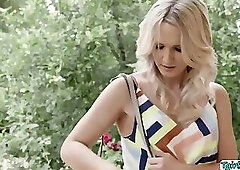 Hot Tgirl Natalie gets fucked by huge dick