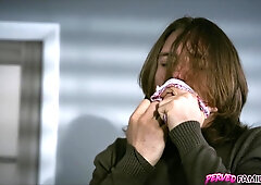 WTF stepbro!! Are you sniffing my panties?