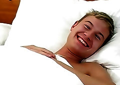 British lad masturbating after shower