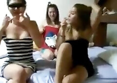 Sexy Korean amateur Kiyomi shows off her gorgeous boobs while drinking and having fun. She's a beautiful Asian girl who loves to tease and put on