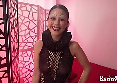 Bold Penelope Reed Gets It On While Dressed In Her Creepy Outfit