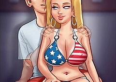 Classmate, cucumber in pussy, small boobs