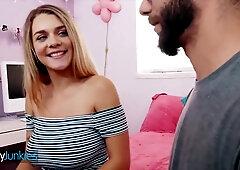 Logan Long And Gabbie Carter - Big Natural Tit Rides Teachers Aid
