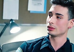 Gay perp gets his ass fistfucked by Officer hardcore