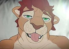 Furry animation, animated cartoon, animated furry