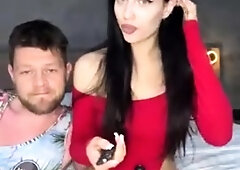 Amateur webcam babe showing her sexual goods