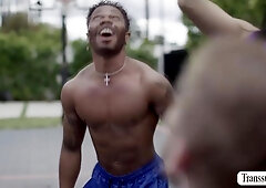 Slut Ts Gets Analed In The Basketball Court