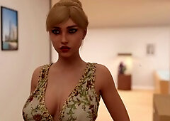 Hot blonde babe with small tits shows off all her holes