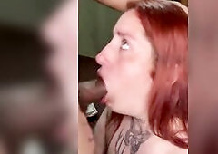 Redhead goes insane and sluty