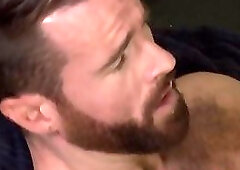 Pole smoking hunk railed