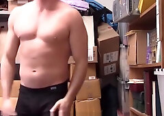 Jock Caught Stealing Fucked By Black Security Guard