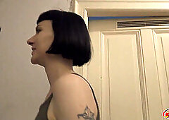 GERMAN SCOUT - Tall Skinny French Chick Delfine Dahlia Pickup and talk to Casting Fuck