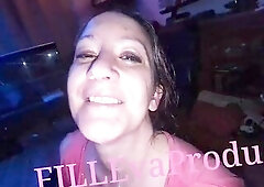Mazy Kinn overspread in cum from Fill TheWell and several other strangers who have been there to relieve themselves bukkake surprise and not at any ti