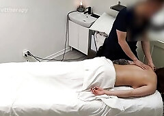 Alice, a youthful waitress didn't wait my "peculiar" massage when this babe came to our spa.