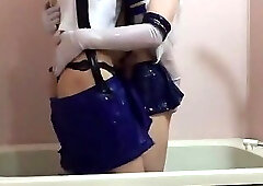 Sexy Asian CD s bang in bathtub