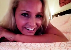 Awesome Big Boobs Blonde Masturbates In The Shower