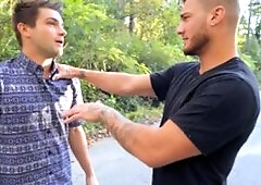 Drill My Hole: Inked american young twink rushes gagging