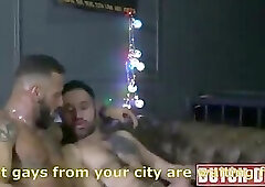 Hot fuck between muscled guys