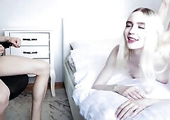 Cuckold watches his girlfriend drilled and creampied by a ally