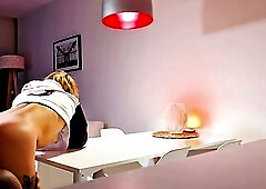 I got on the table and things got without control. We started with an intensive tongue of cunt and booty that left me groaning, during the time that w