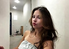 Stunning Brunette Model Poses