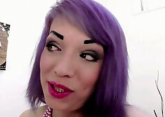 A Youthful Russian Rebel with Lilac Hair Gets Her Booty Banged Hard by Omar Galanti