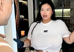 Busty Latina maid has passionate sex with her boss to get a raise - Savannah Wa