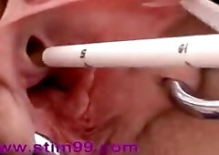 Cervix and Peehole Fucking with Objects Masturbating Ur