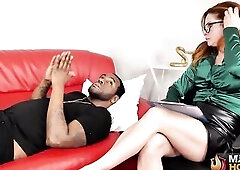 Redhead Therapy Excitement Session With Molly Manning and Rome Major!