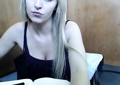 blonde teen pregnant girl has her pussy masturbated