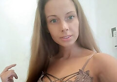 Aesthetic hottie Kinuski is enjoying hard sex with a large dick