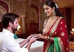 AI Generated Pretty Indian Woman Makes American Man Fall in Love on Valentine’s Day HD