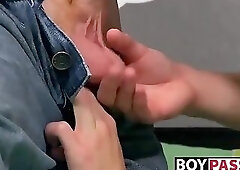 Cute Redhead Alan Rides His Friends Cock