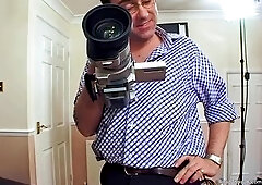 Black and aged white housewife play jointly in advance of the boyz join in