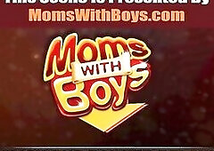 Breasty Grandma Caught Her Stepson Masturbating