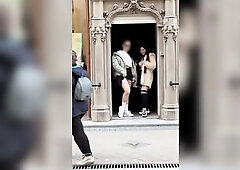 Boob flash for tourists