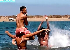 Doggystyled gay filled in anal hole by nympho tattooed gay