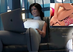MILF Lara Croft indulges in a solo orgasm during a cosplay session