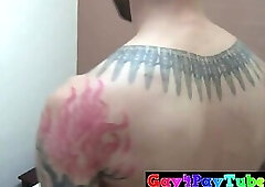 Str8 Tatted Hairy Aussie and his Toys