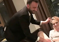 Fingerfucked brit squirts all over