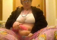 Pjs and Vibing Taut Vagina