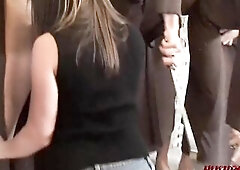 See those harlots take wang and get screwed with everybody watching and with precious old fashioned cum shots where they belong!