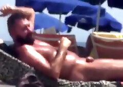 Str8 spy daddy bear at the beach 6