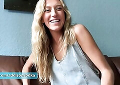 Sexy Golden-haired Bestfriend Helps u Forget About Your Breakup - Addison Vodka, Alex Adams