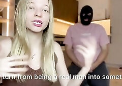 From Hunk Thrall to Nice-looking Sissy – Angela’s 1st Day